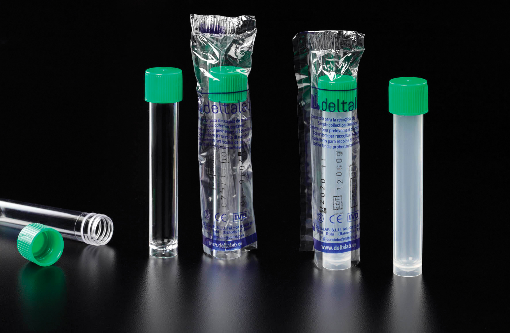 Test tube PP 12 ml 15 x 102 mm skirted and with screw cap Sterile EO 